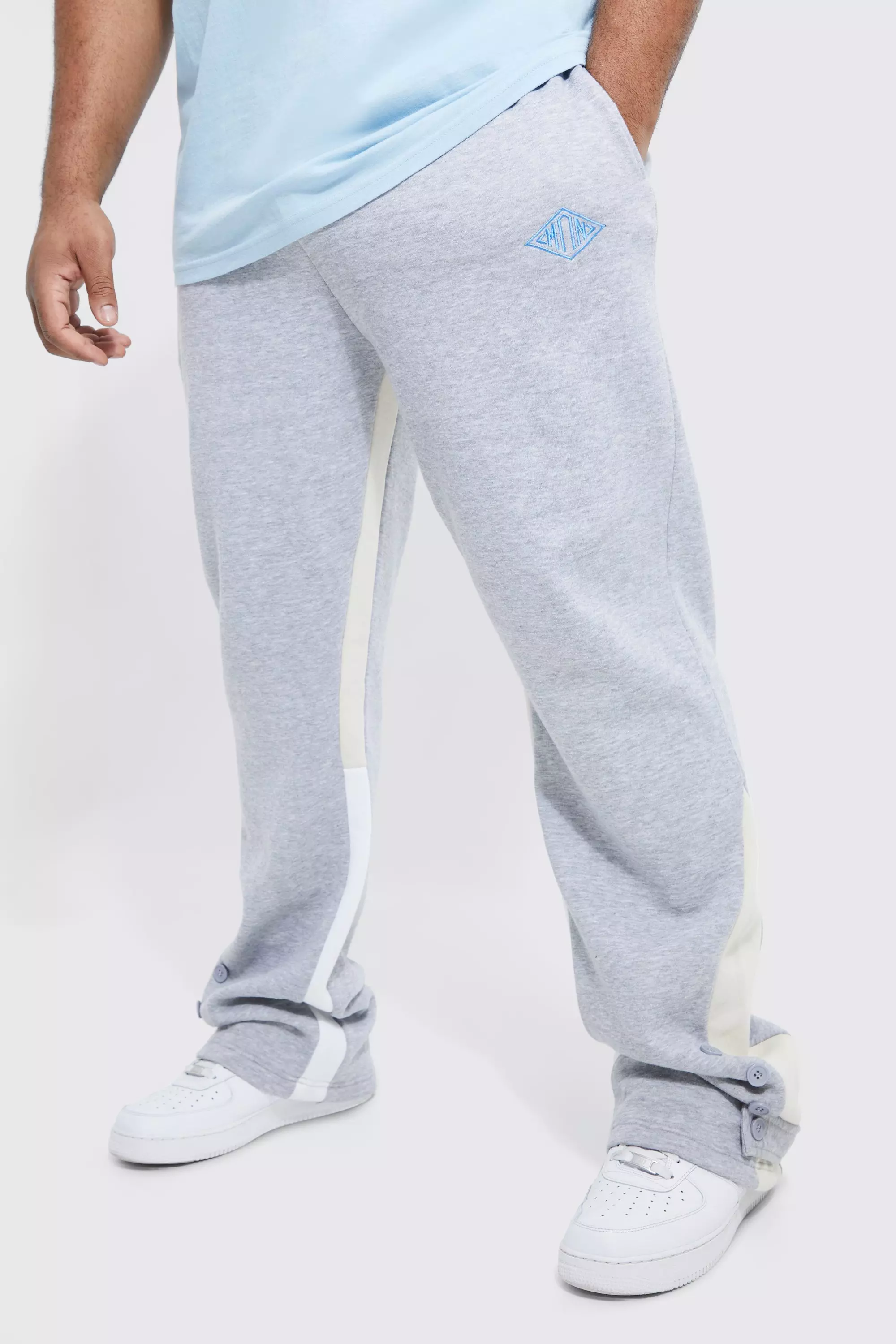 Grey best sale flared joggers